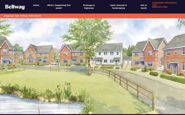 Screenshot of kingslandgatebellwaynoticeboard.co.uk