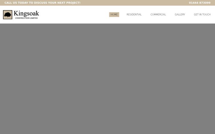 Screenshot of kingsoak.co.uk