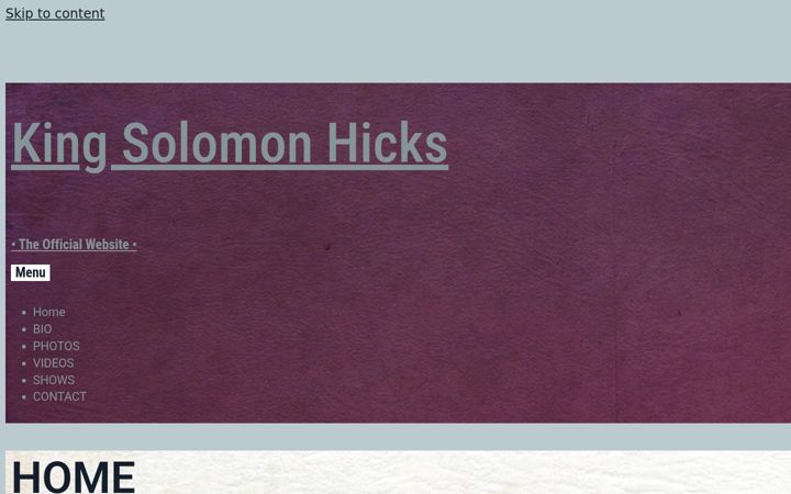 Screenshot of kingsolomonhicks.com