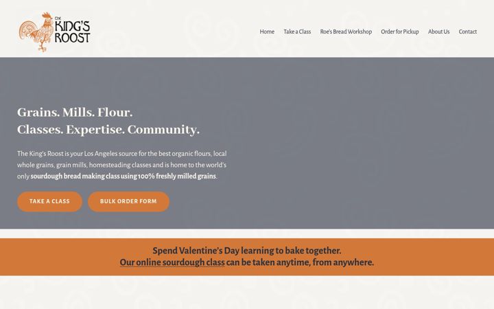 Screenshot of kingsroost.com