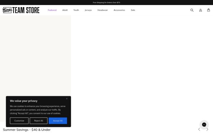 Screenshot of kingsteamstore.com