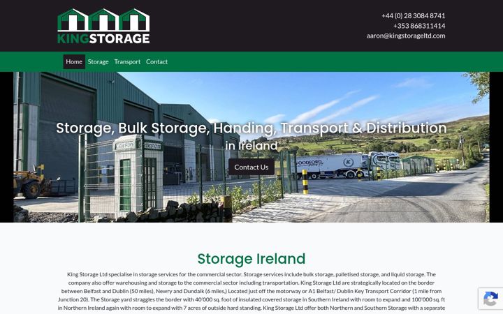 Screenshot of kingstorageltd.com