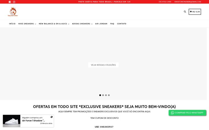 Screenshot of kingstoreonline.com