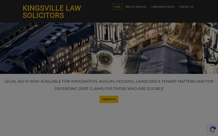 Screenshot of kingsvillelaw.co.uk