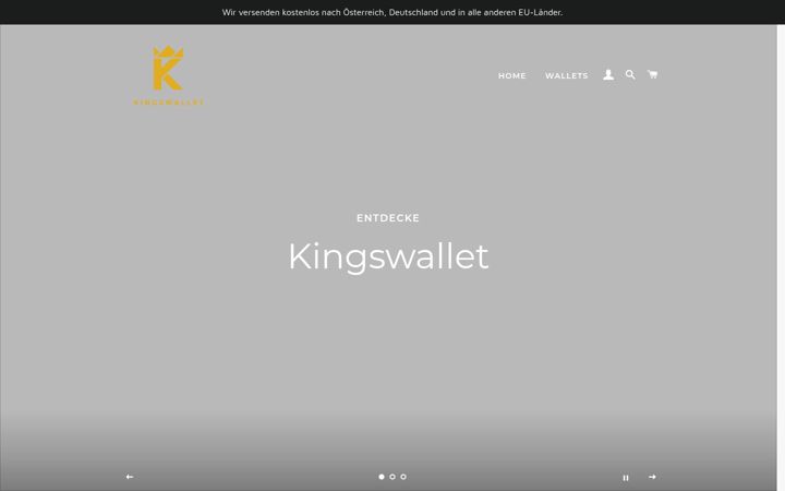 Screenshot of kingswallet.at