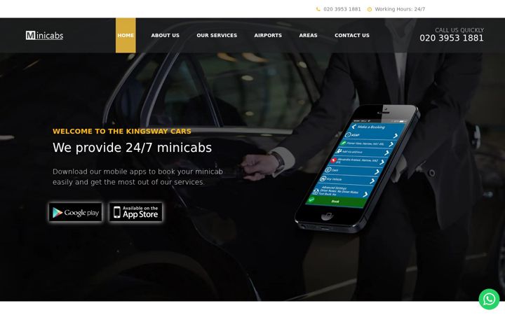 Screenshot of kingswaycars.co.uk