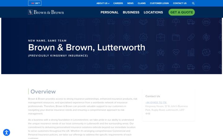 Screenshot of kingswayinsurance.co.uk