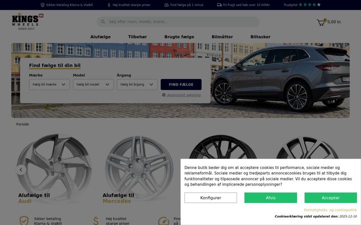 Screenshot of kingswheels.dk