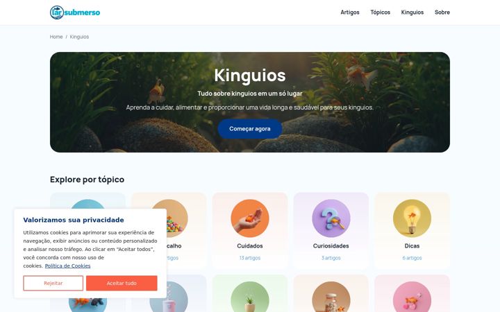 Screenshot of kinguio.com.br