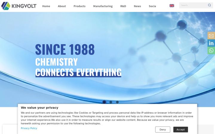 Screenshot of kingvolt.com