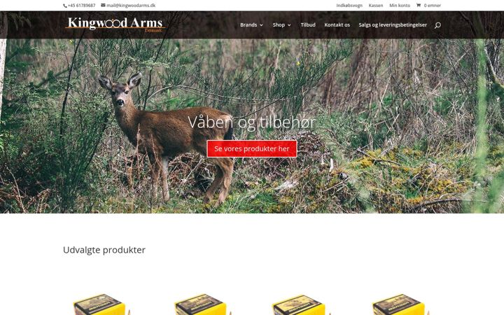 Screenshot of kingwoodarms.dk