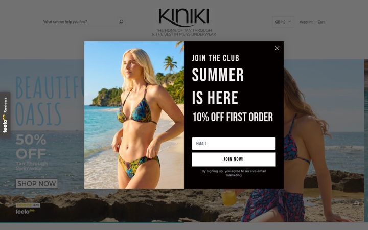 Screenshot of kiniki.com