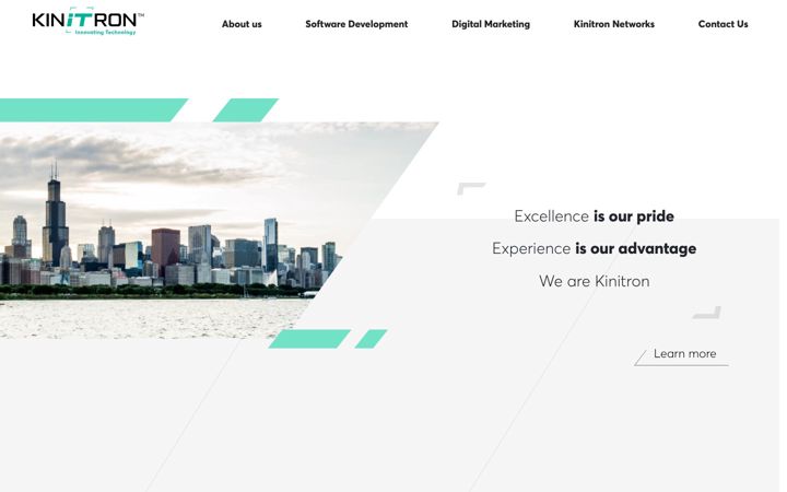 Screenshot of kinitron.com