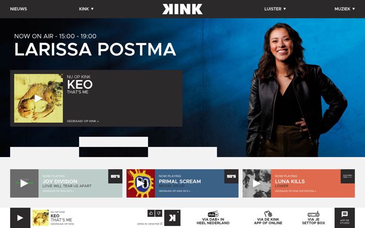 Screenshot of kink.nl