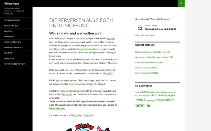 Screenshot of kinkysiegen.de