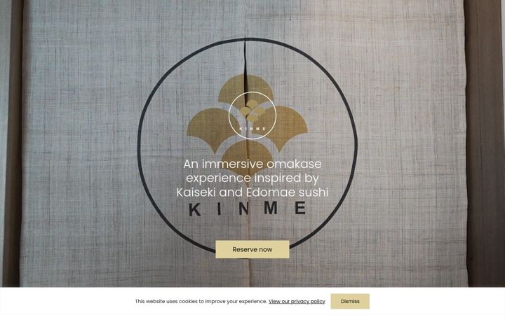 Screenshot of kinmeomakase.com
