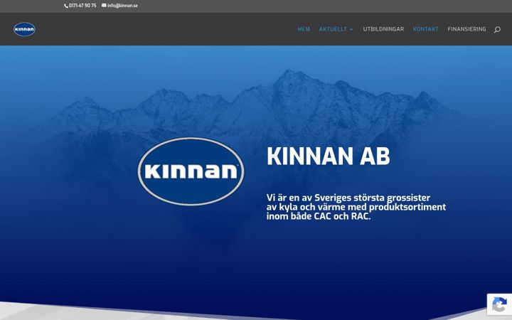 Screenshot of kinnan.se
