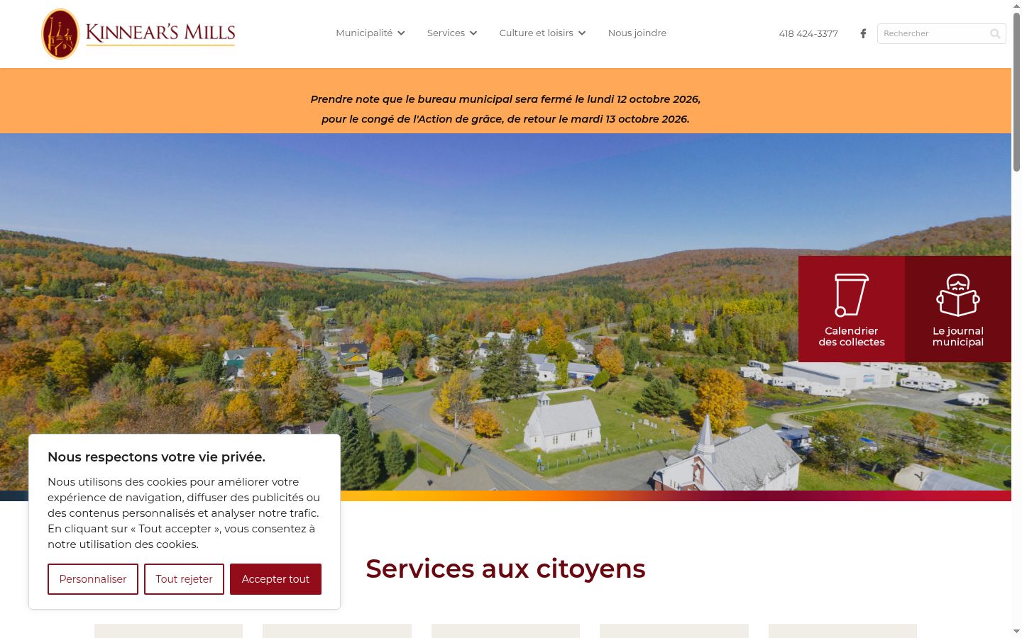 Screenshot tal-banner tal-kunsens muri qabel kwalunkwe interazzjoni