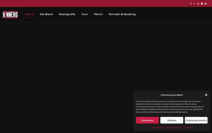 Screenshot of kinnersmusic.de