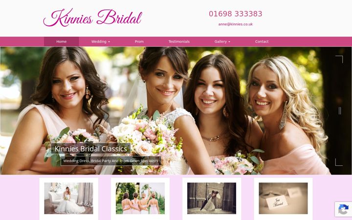 Screenshot of kinnies.co.uk