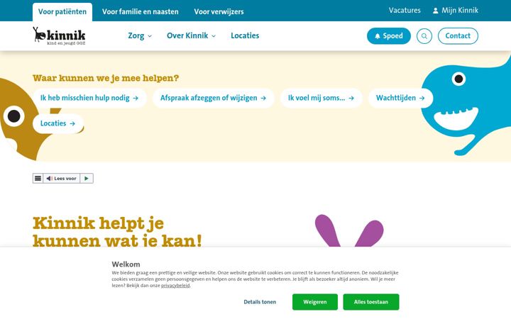 Screenshot of kinnik.nl
