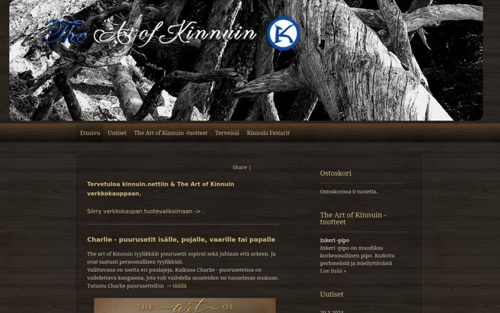Screenshot of kinnuin.net