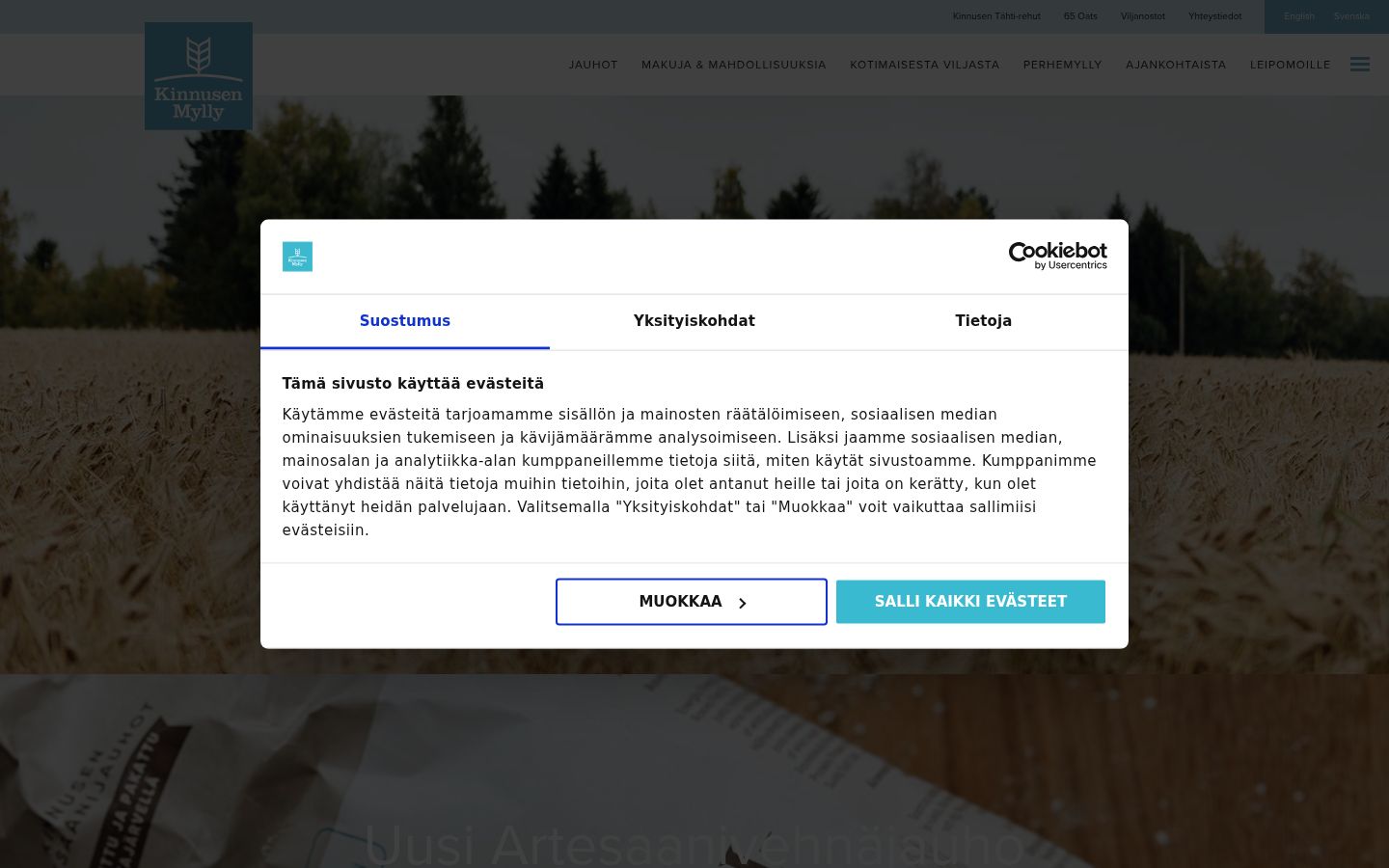 Snímek obrazovky baneru souhlasu zobrazeného před jakoukoli interakcí