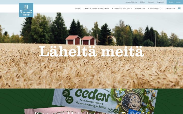 Screenshot of kinnusenmylly.fi