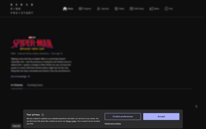 Screenshot of kino-freistadt.at