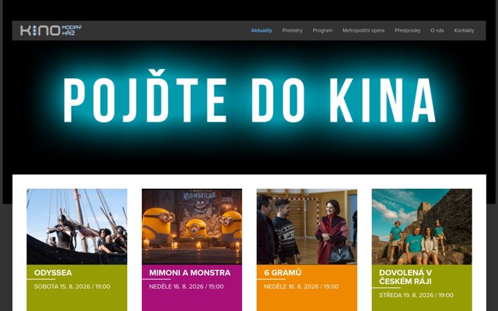 Screenshot of kino-kutnahora.cz