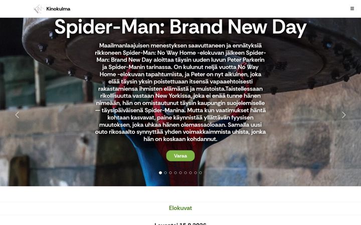 Screenshot of kinokulma.fi