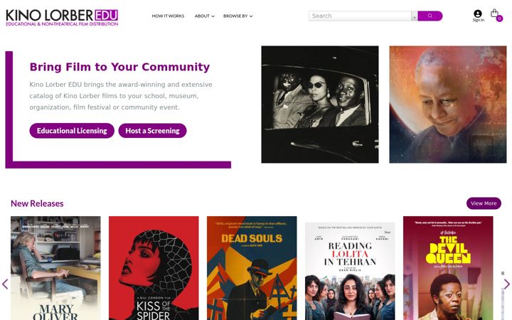 Screenshot of kinolorberedu.com