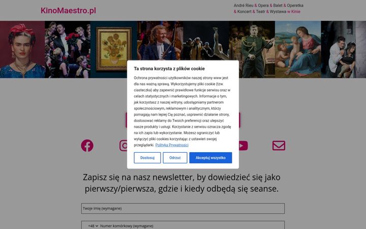 Screenshot of kinomaestro.pl
