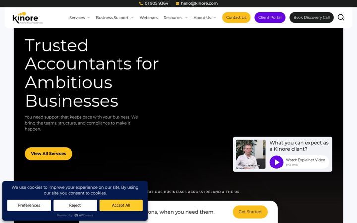 Screenshot of kinore.com