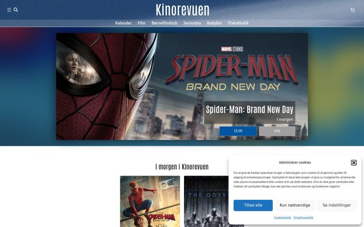 Screenshot of kinorevuen.dk