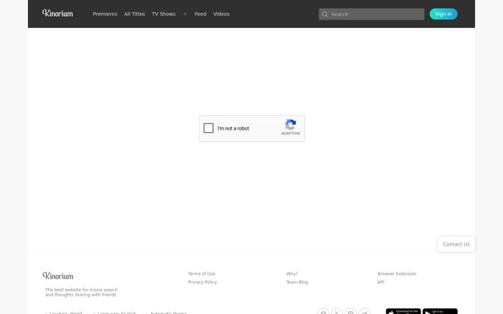 Skærmbillede af kinorium.com