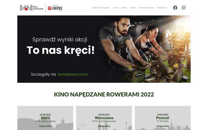 Screenshot of kinorowerowe.pl