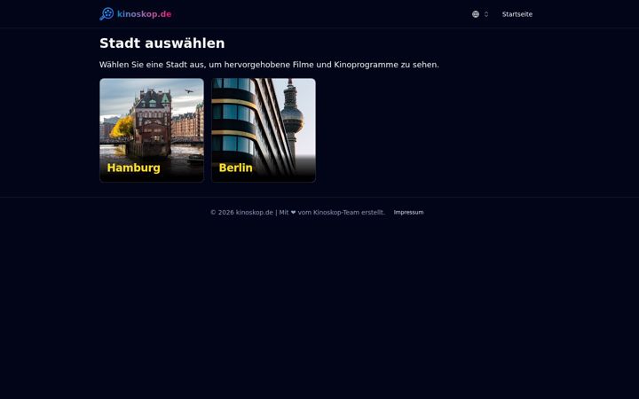 Screenshot of kinoskop.de