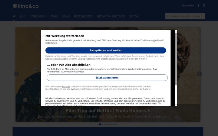 Screenshot of kinoundco.de