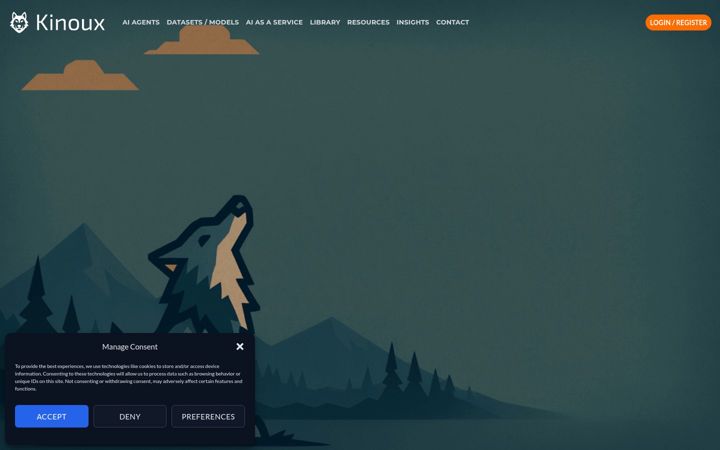 Screenshot of kinoux.com