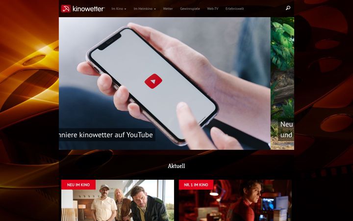 Screenshot of kinowetter.de