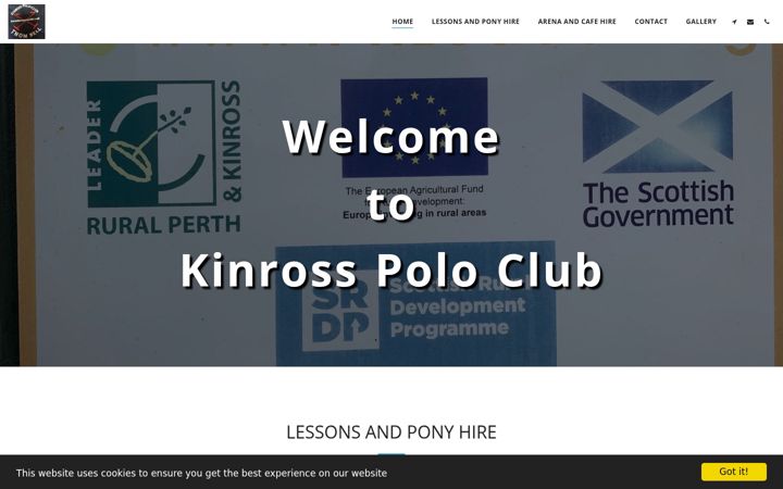 Screenshot of kinrosspoloclub.com