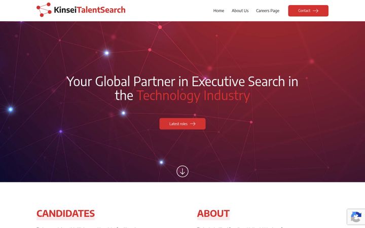Screenshot of kinseitalent.com