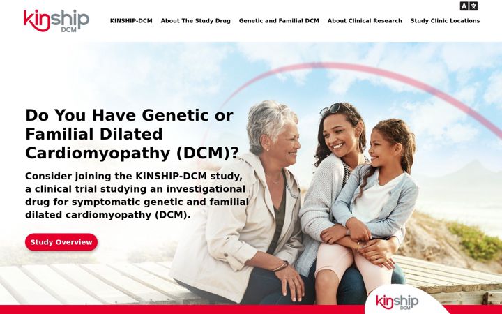Screenshot of kinshipdcmstudy.com