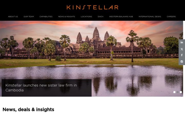 Screenshot of kinstellar.com