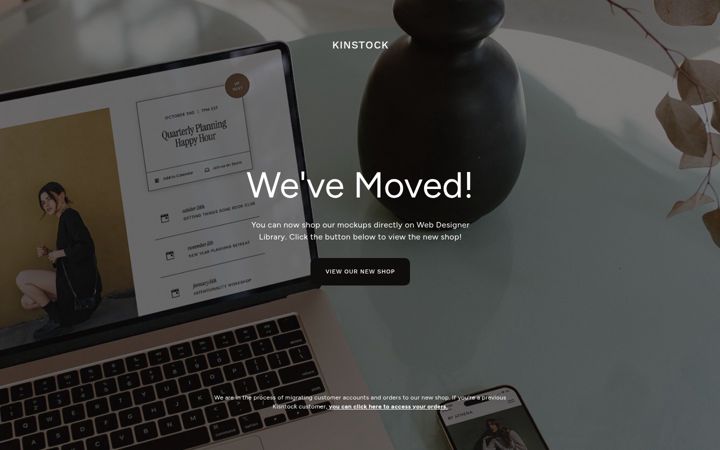Screenshot of kinstockshop.com