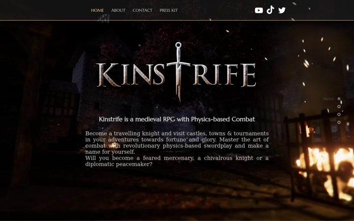 Screenshot of kinstrife.com