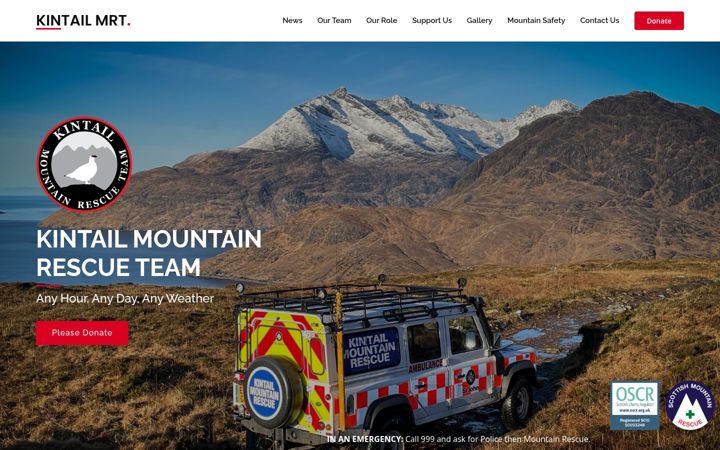 Screenshot of kintailmrt.org.uk
