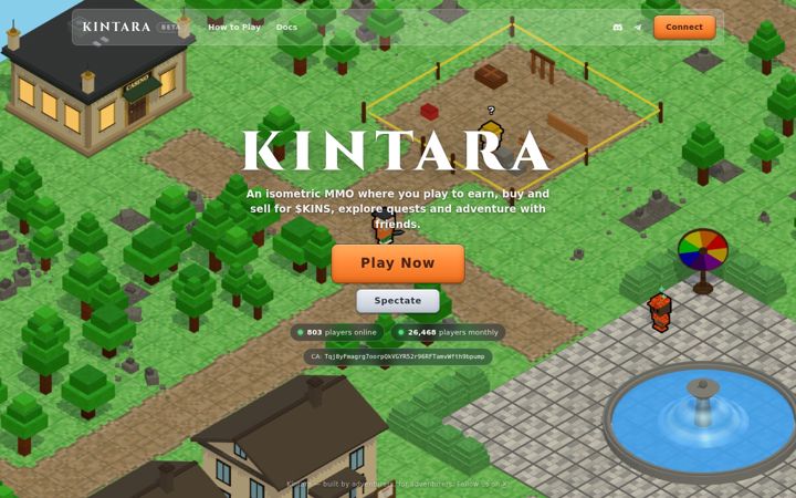 Screenshot of kintara.gg