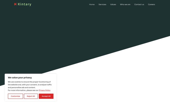 Screenshot of kintary.com